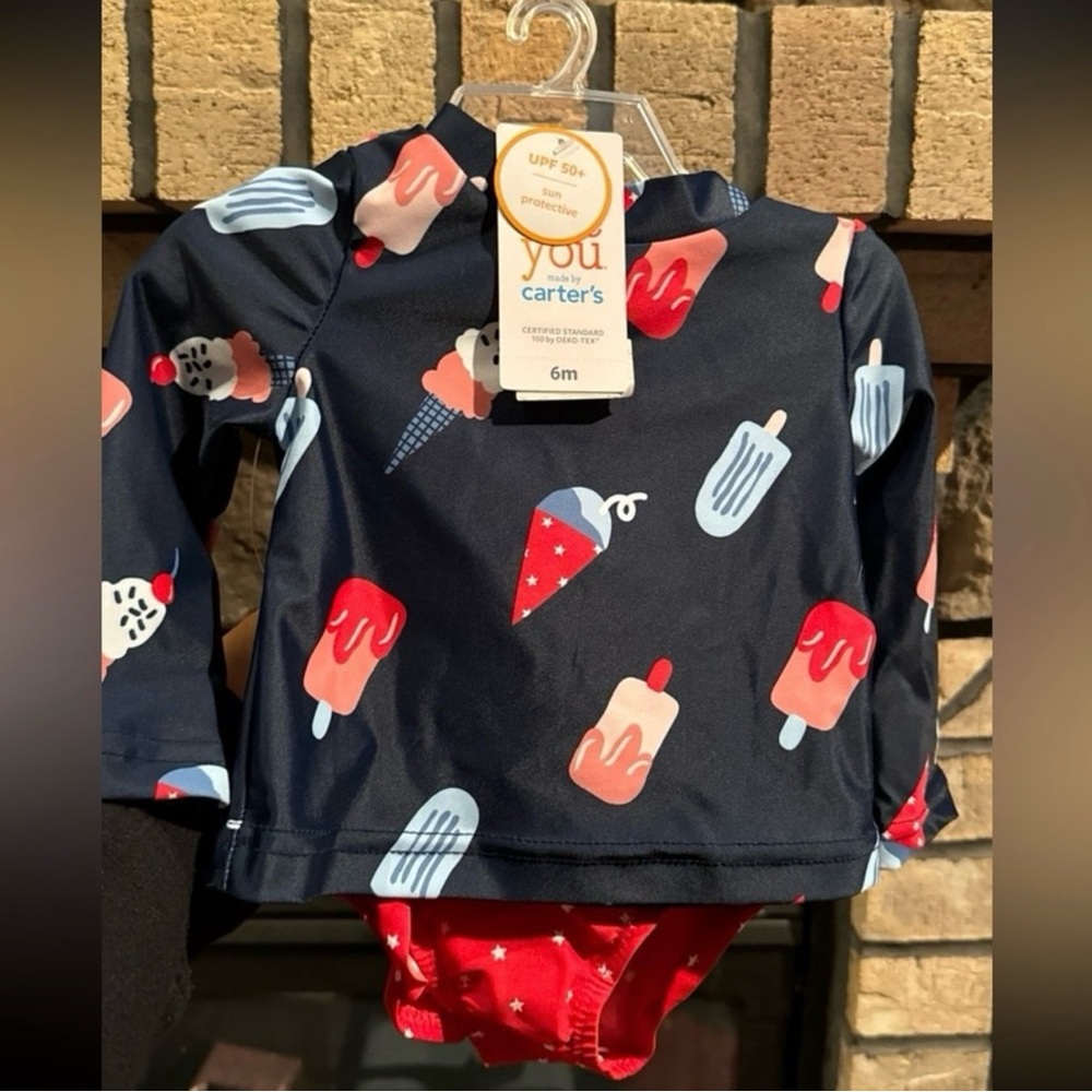 Carter's Ice Cream Print Baby Swimsuit
